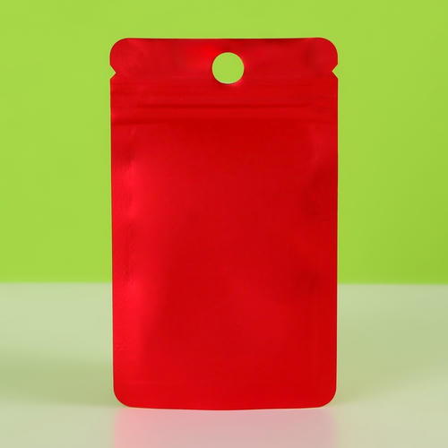 Пакет Зип-лок с окном, с еврослотом, красный, 8 х 12 см - 100 шт. — изображение 3