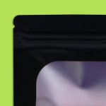 Пакет Зип-лок с окном, с еврослотом, черный, 16 х 24 см - 100 шт.