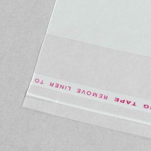 Пакет БОПП с клеевым клапаном, прозрачный 8 х 28/4 см, 25мкм - 100 шт.
