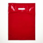 Пакет полиэтиленовый с вырубной усиленной ручкой, Фуксия 30 х 40 см, 50 мкм - 50 шт.