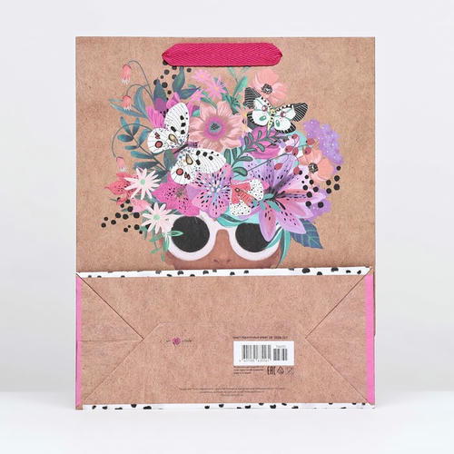 Пакет крафт "Яркий образ" 26 х 32 х 12 см - 6 шт. — изображение 2