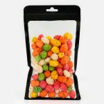 Пакет дой пак с окном,с еврослотом,черный, 12 х 20 см - 100 шт.