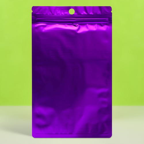 Пакет Зип-лок с окном, с еврослотом, фиолетовый, 12 х 18 см см - 100 шт. — изображение 2