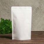 Пакет Zip-lock Крафт, белый, с прямоугольным окном 20 х 30 см - 50 шт.