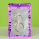 Пакет Зип-лок с окном, с еврослотом, фиолетовый, 16 х 22 см - 100 шт.