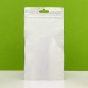 Пакет Zip-lock ПП, белый, со сплошным окном, плоский, еврослот,10 х 18 см - 100 шт.