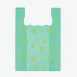 Пакет майка, полиэтиленовый "Звезды", зеленый, 33 х 53 см, 15 мкм - 100 шт.