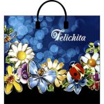 Пакет "Феличита", полиэтиленовый с пластиковой ручкой, 38 х 35 см, 90 мкм - 10 шт.