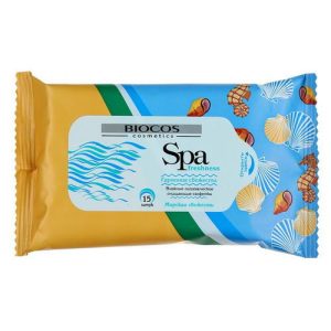 Салфетки влажные BioCos Spa Freshness «Морская свежесть», 15 шт